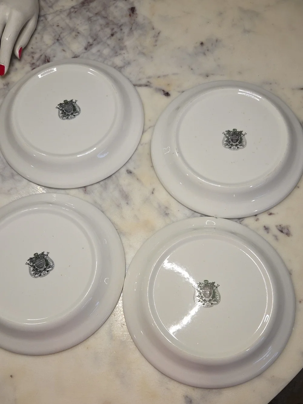Vintage Portmeirion The Botanic Garden Floral Salad Plates 1972 | Britian Set 4